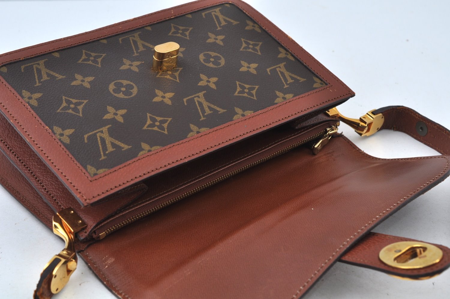 Auth Louis Vuitton Monogram Sac Vendome Shoulder Cross Bag M51414 Junk 6099I