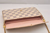 Authentic Louis Vuitton Damier Azur Pochette Felicie M63106 Shoulder Bag 6099J