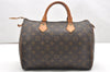 Authentic Louis Vuitton Monogram Speedy 30 Hand Boston Bag M41526 LV 6099K