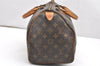 Authentic Louis Vuitton Monogram Speedy 30 Hand Boston Bag M41526 LV 6099K