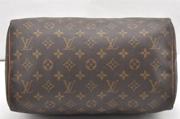 Authentic Louis Vuitton Monogram Speedy 30 Hand Boston Bag M41526 LV 6099K