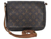 Authentic Louis Vuitton Monogram Musette Tango M51388 Shoulder Bag Junk 6100I