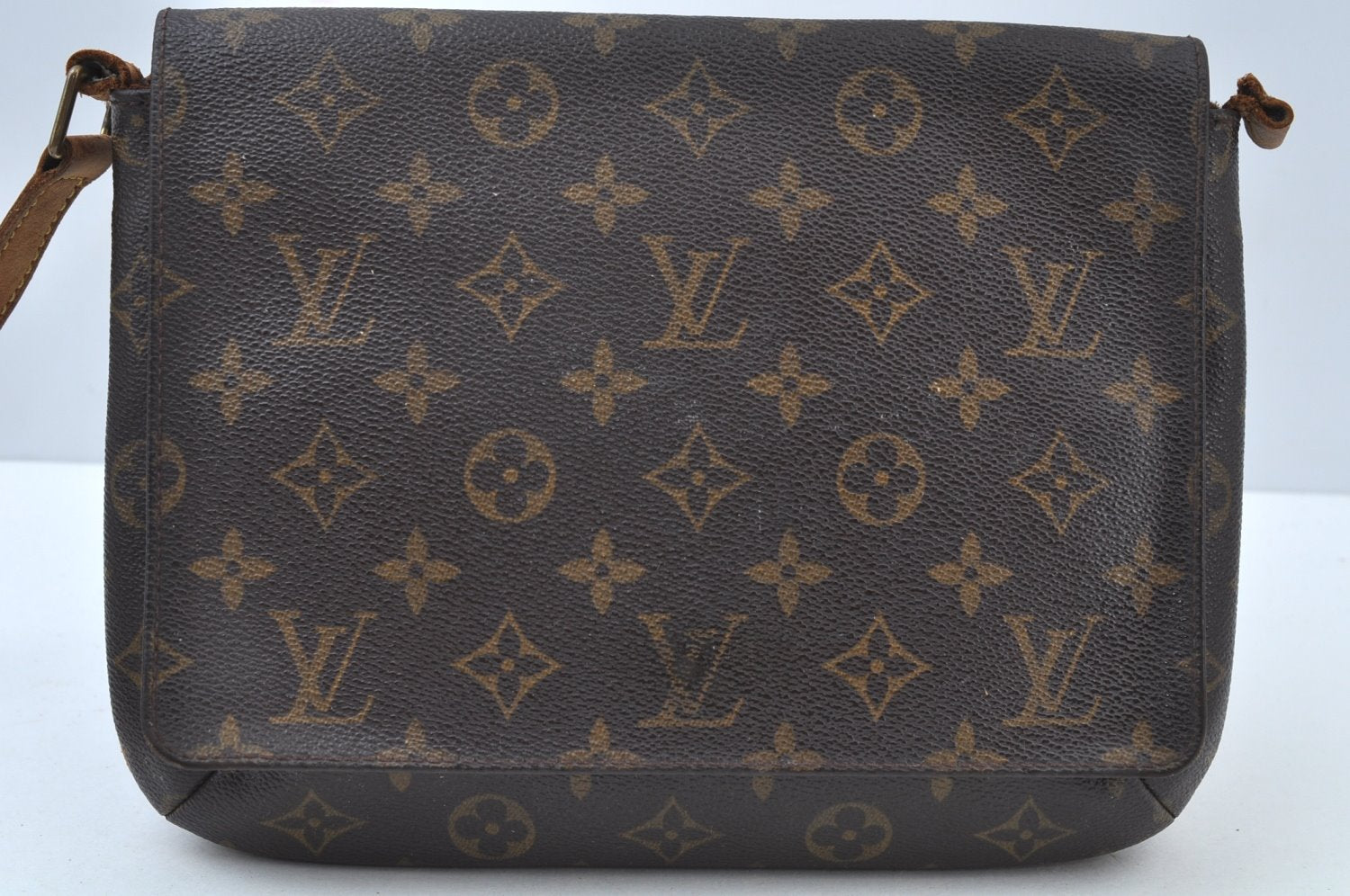 Authentic Louis Vuitton Monogram Musette Tango M51388 Shoulder Bag Junk 6100I