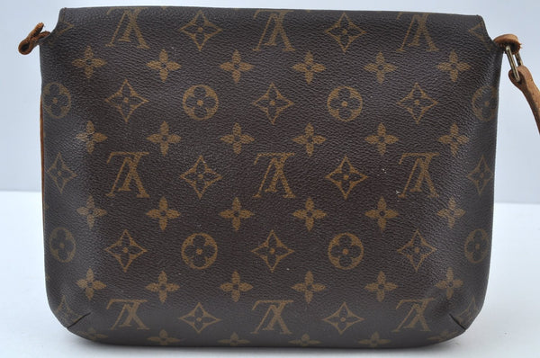 Authentic Louis Vuitton Monogram Musette Tango M51388 Shoulder Bag Junk 6100I