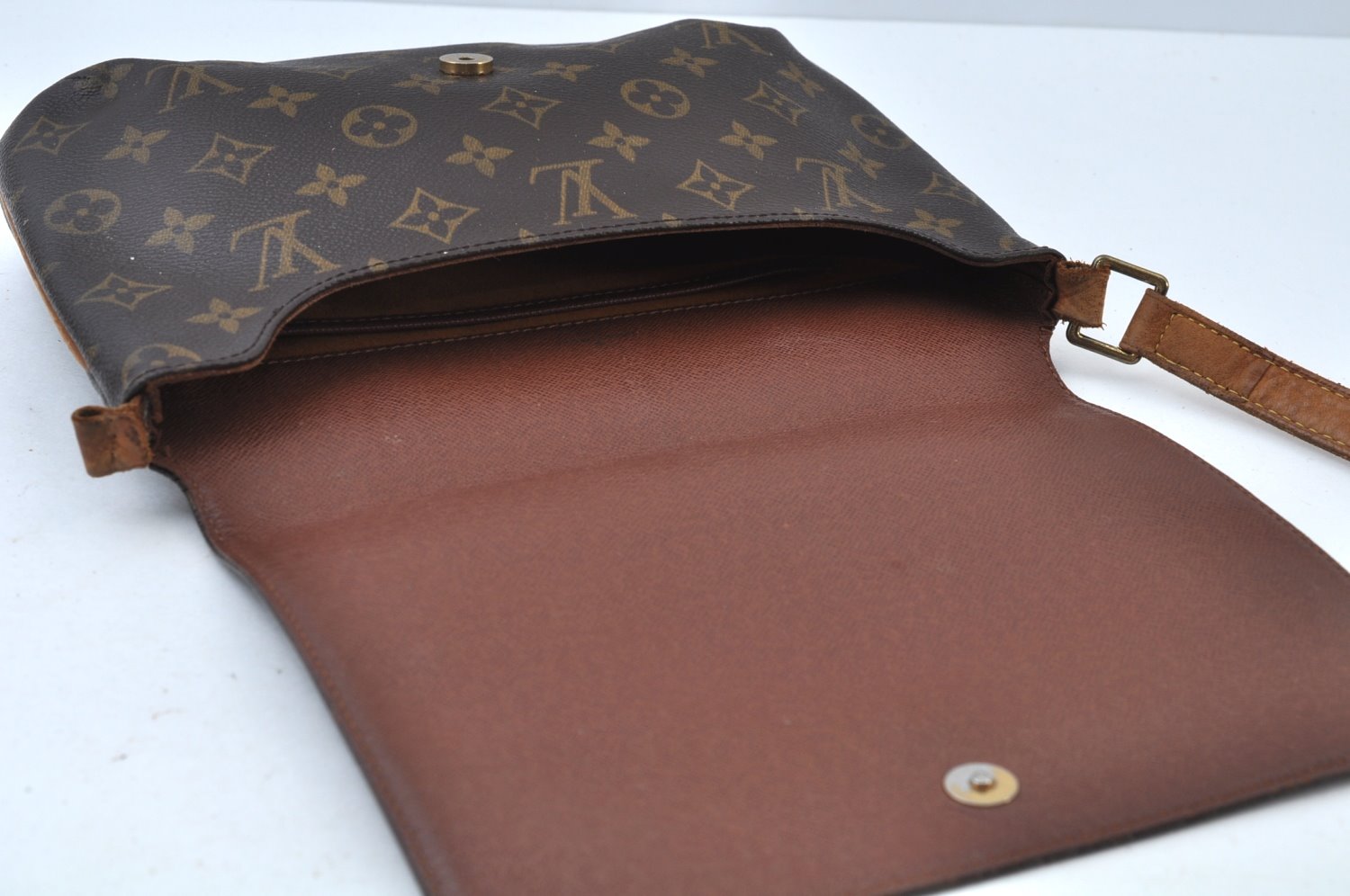 Authentic Louis Vuitton Monogram Musette Tango M51388 Shoulder Bag Junk 6100I