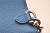 Authentic Louis Vuitton Epi Tribal Mask Shoulder Wallet M60795 White Blue 6100J