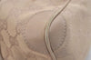 Authentic GUCCI Boston Hand Bag Purse GG Canvas Leather 30458 Beige 6101J