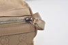 Authentic GUCCI Boston Hand Bag Purse GG Canvas Leather 30458 Beige 6101J