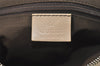 Authentic GUCCI Boston Hand Bag Purse GG Canvas Leather 30458 Beige 6101J