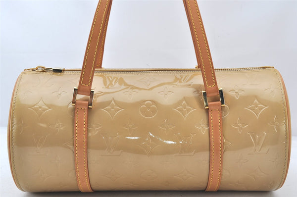 Authentic Louis Vuitton Vernis Bedford Hand Bag Yellow Beige M91006 LV 6101K