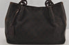 Authentic GUCCI Vintage Shoulder Tote Bag GG Canvas Leather 101919 Brown 6102J