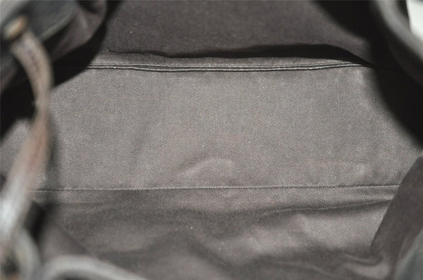 Authentic GUCCI Vintage Shoulder Tote Bag GG Canvas Leather 101919 Brown 6102J