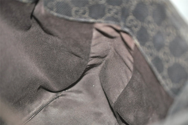 Authentic GUCCI Vintage Shoulder Tote Bag GG Canvas Leather 101919 Brown 6102J