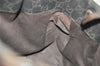 Authentic GUCCI Vintage Shoulder Tote Bag GG Canvas Leather 101919 Brown 6102J