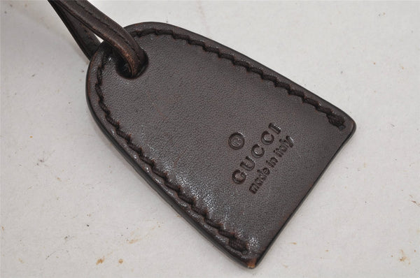 Authentic GUCCI Vintage Shoulder Tote Bag GG Canvas Leather 101919 Brown 6102J