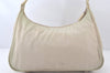 Authentic PRADA TESSUTO SPORT Nylon Leather Shoulder Hand Bag B8499 White 6102K