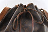 Authentic Louis Vuitton Monogram Petit Noe M42226 Shoulder Drawstring Bag 6103I