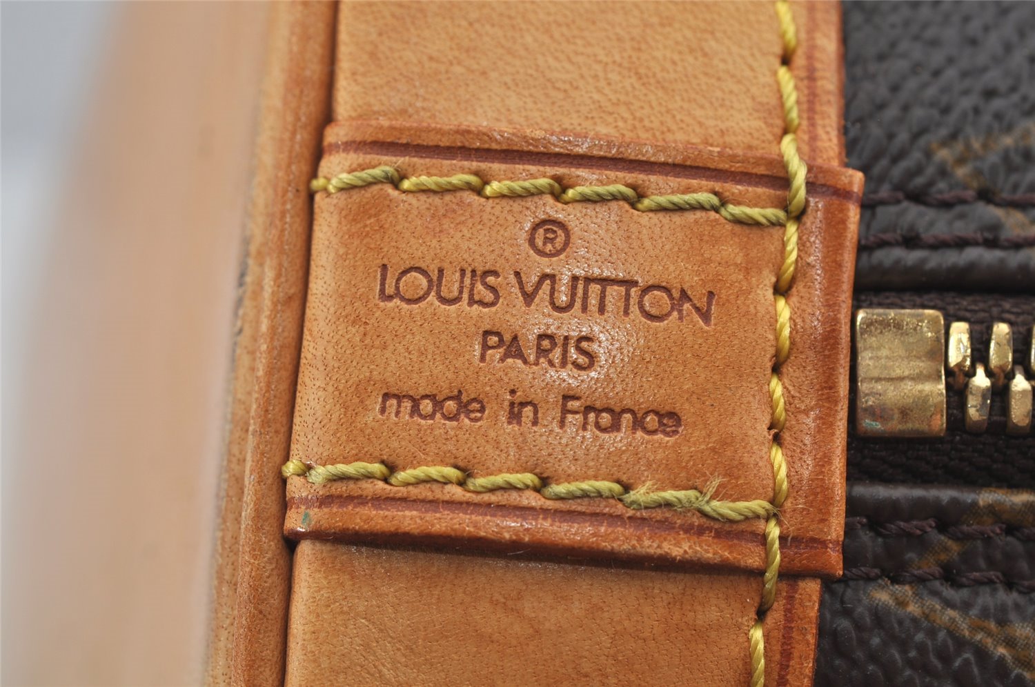 Authentic Louis Vuitton Monogram Alma Hand Bag Purse M51130 LV 6103J