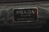 Authentic PRADA Vintage Canvas Leather Shoulder Hand Bag Brown Red 6103K