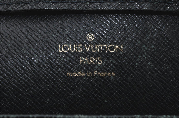 Authentic Louis Vuitton Taiga Baikal Clutch Bag Green M30184 LV 6105I