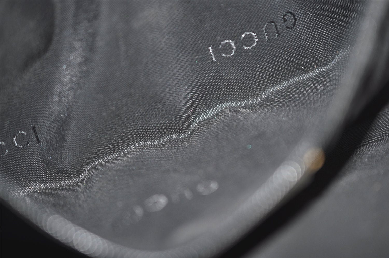 Authentic GUCCI Jackie Chain Shoulder Bag GG Canvas Leather 0014032 White 6106J