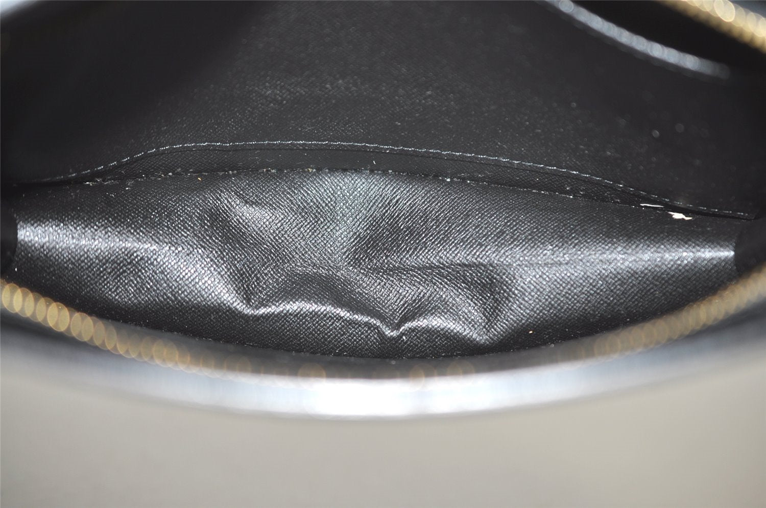 Authentic Louis Vuitton Epi Pochette Homme Clutch Hand Bag Black M52522 LV 6107I