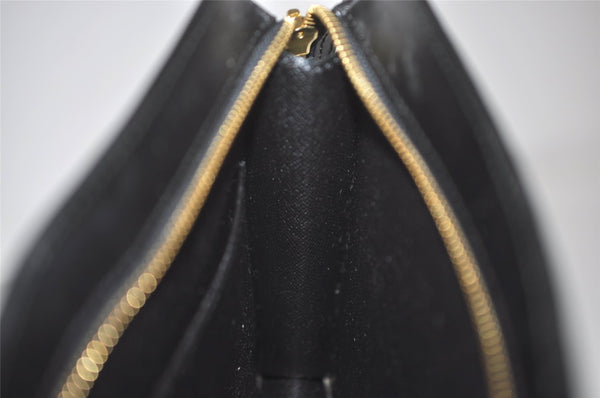 Authentic Louis Vuitton Epi Pochette Homme Clutch Hand Bag Black M52522 LV 6107I