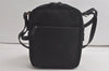 Authentic GUCCI Shoulder Cross Body Bag GG Canvas Leather 0181612 Black 6107K