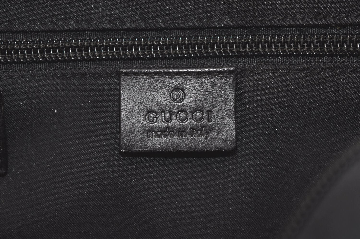 Authentic GUCCI Shoulder Cross Body Bag GG Canvas Leather 0181612 Black 6107K