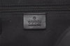 Authentic GUCCI Shoulder Cross Body Bag GG Canvas Leather 0181612 Black 6107K