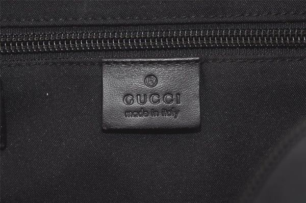 Authentic GUCCI Shoulder Cross Body Bag GG Canvas Leather 0181612 Black 6107K