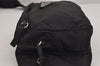 Authentic PRADA Vintage Nylon Tessuto Waist Body Bag Purse Black 6108J