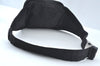 Authentic PRADA Nylon Tessuto Waist Body Bag Purse Black 6108J