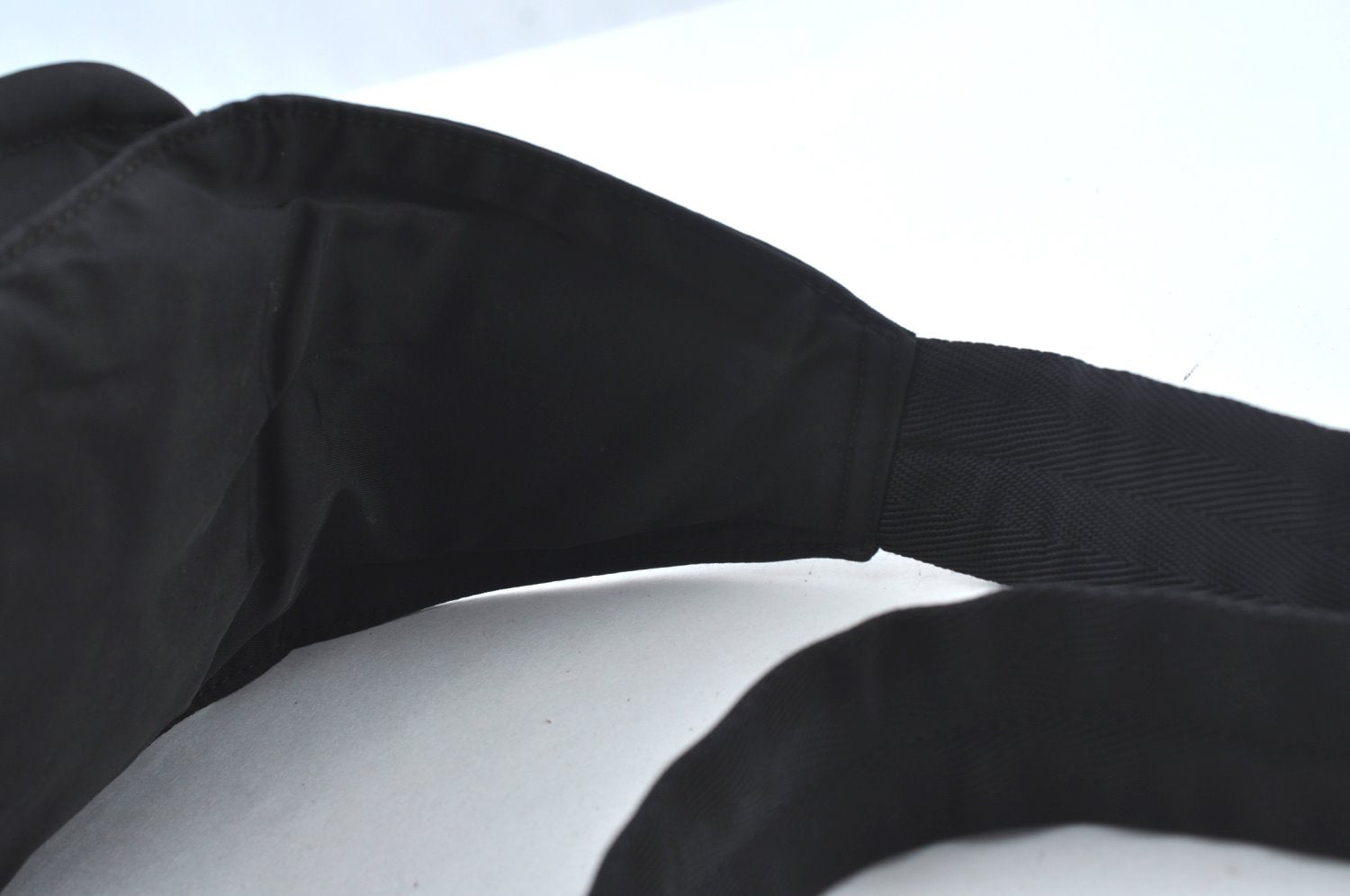 Authentic PRADA Nylon Tessuto Waist Body Bag Purse Black 6108J