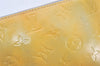 Authentic Louis Vuitton Vernis Lexington Hand Bag Pouch Yellow M91056 LV 6109K