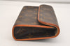 Auth Louis Vuitton Monogram Pochette Florentine Pouch Waist Bag LV 6110J