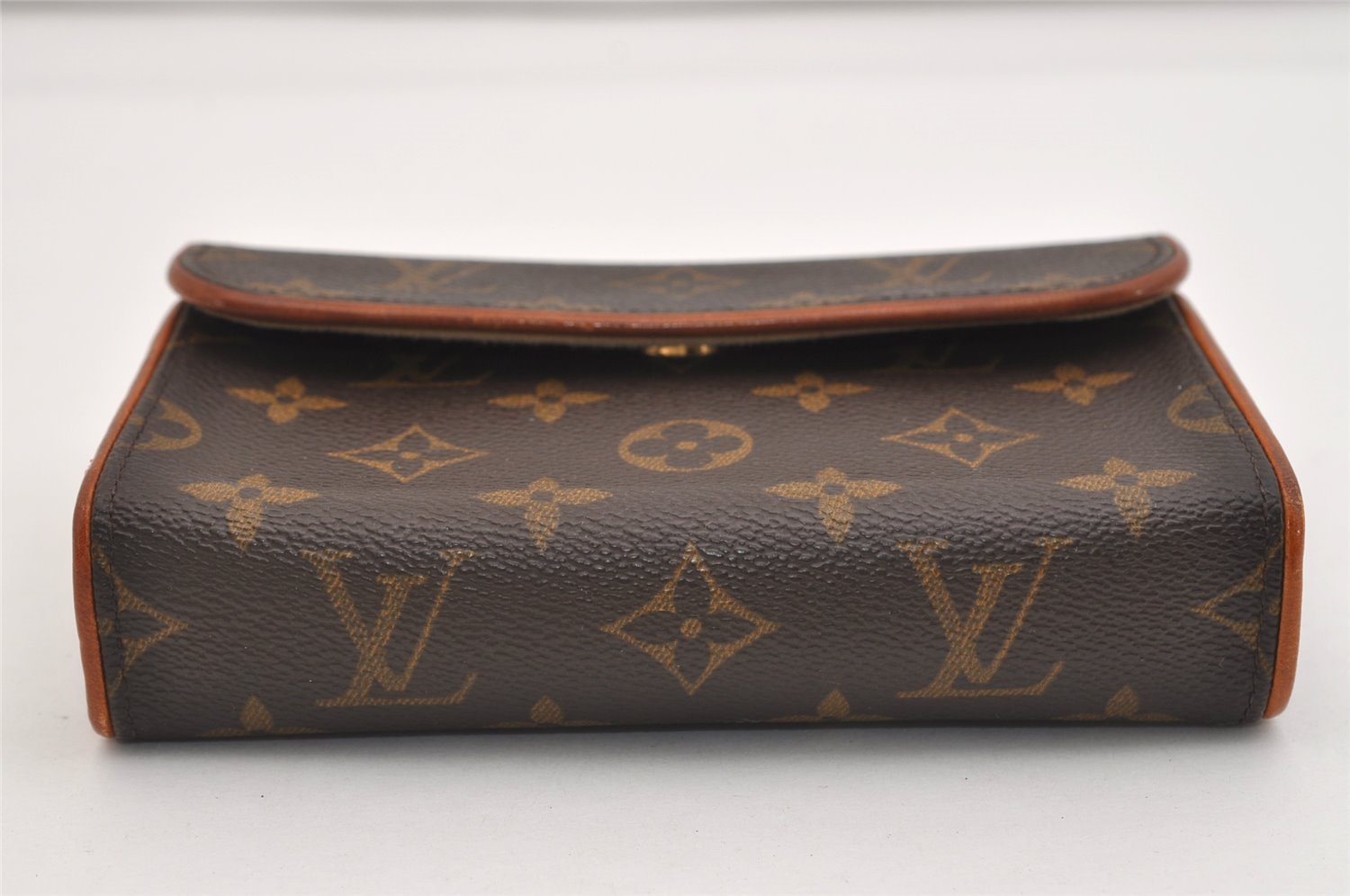 Auth Louis Vuitton Monogram Pochette Florentine Pouch Waist Bag LV 6110J