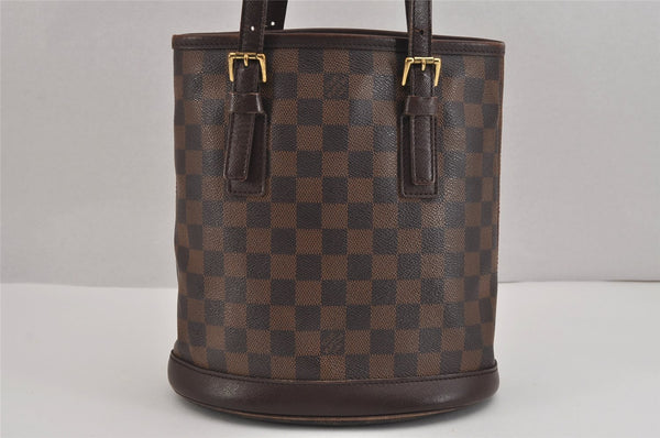 Authentic Louis Vuitton Damier Marais Bucket Shoulder Tote Bag N42240 LV 6112J
