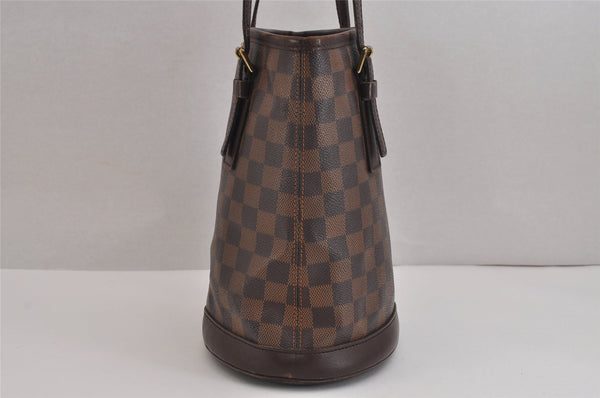 Authentic Louis Vuitton Damier Marais Bucket Shoulder Tote Bag N42240 LV 6112J