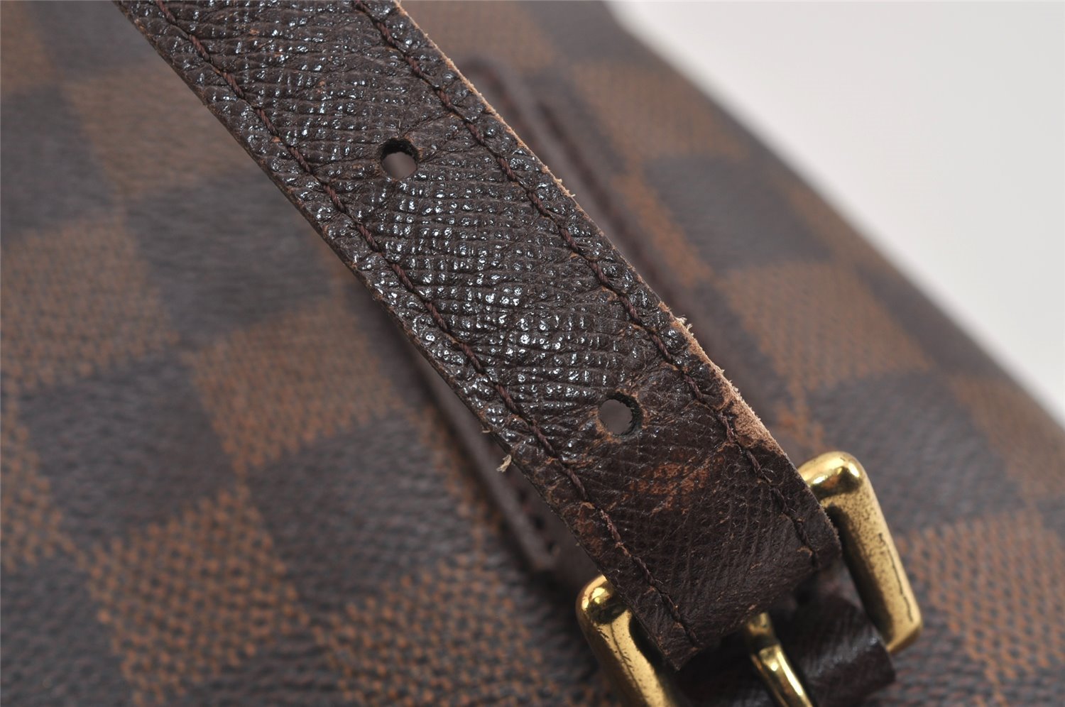 Authentic Louis Vuitton Damier Marais Bucket Shoulder Tote Bag N42240 LV 6112J