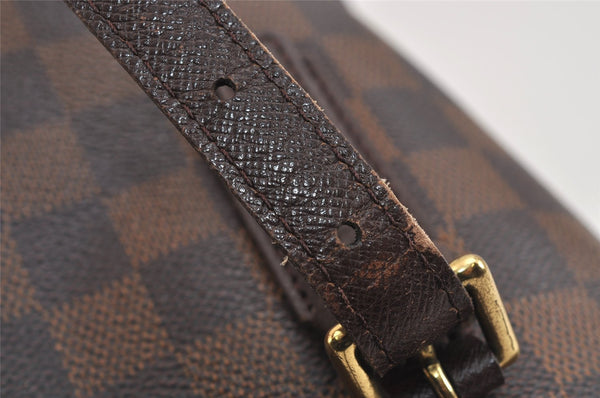 Authentic Louis Vuitton Damier Marais Bucket Shoulder Tote Bag N42240 LV 6112J