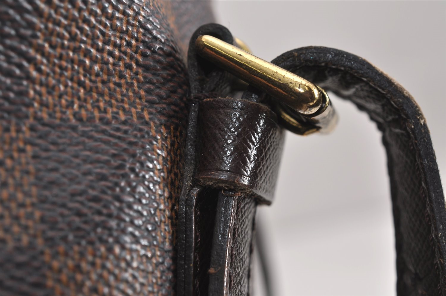 Authentic Louis Vuitton Damier Marais Bucket Shoulder Tote Bag N42240 LV 6112J