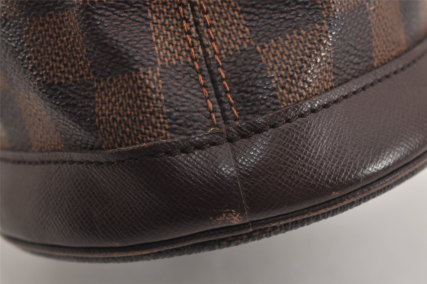 Authentic Louis Vuitton Damier Marais Bucket Shoulder Tote Bag N42240 LV 6112J