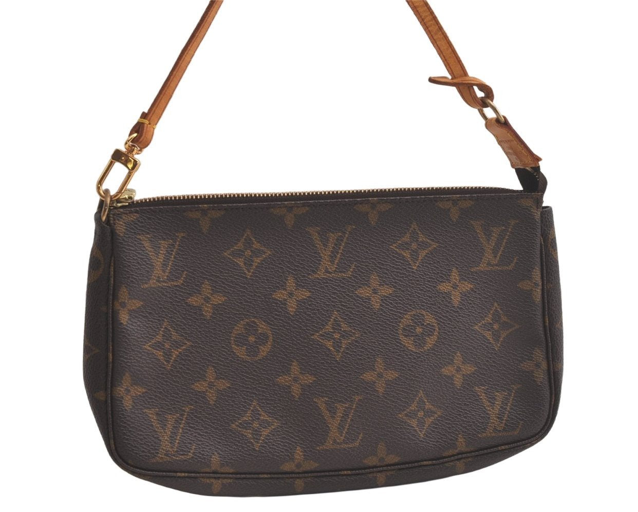 Authentic Louis Vuitton Monogram Pochette Accessoires Pouch M51980 LV 6112K