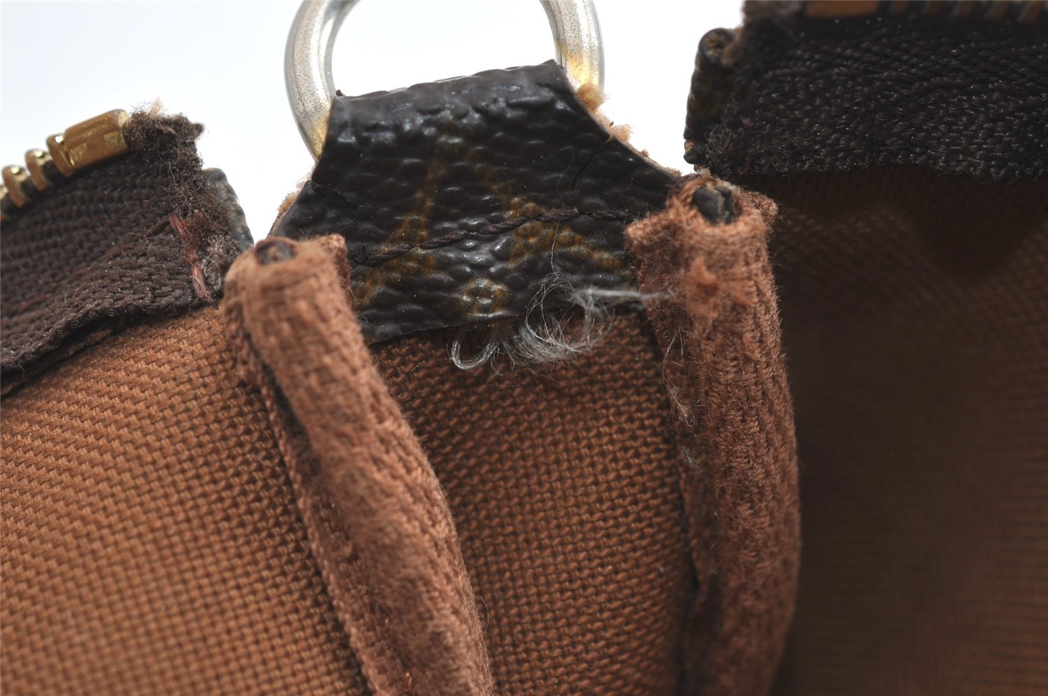 Authentic Louis Vuitton Monogram Pochette Accessoires Pouch M51980 LV Junk 6113I