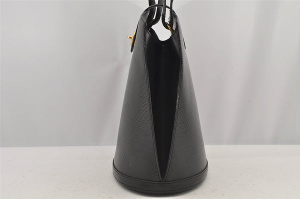 Authentic Louis Vuitton Epi Cluny Shoulder Bag Purse Black M52252 LV 6113J