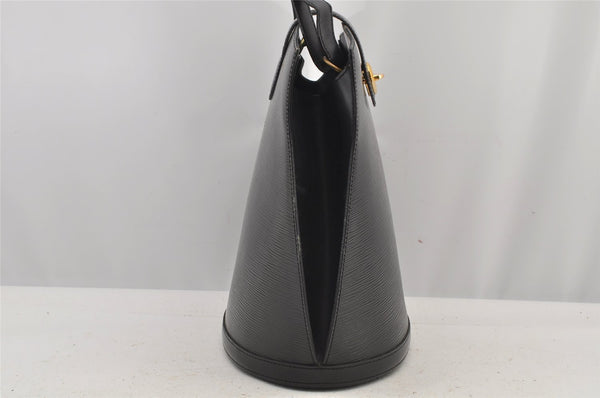 Authentic Louis Vuitton Epi Cluny Shoulder Bag Purse Black M52252 LV 6113J