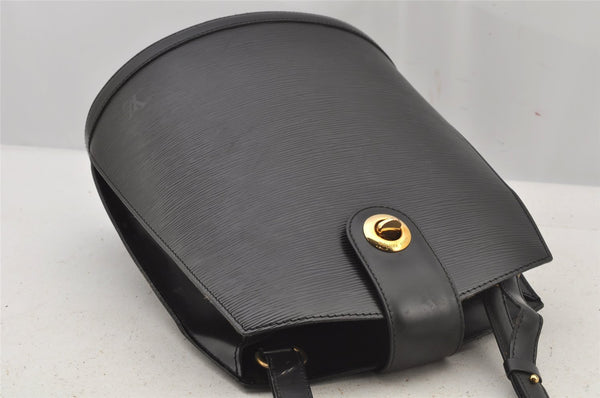 Authentic Louis Vuitton Epi Cluny Shoulder Bag Purse Black M52252 LV 6113J