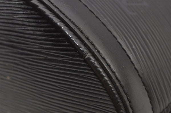 Authentic Louis Vuitton Epi Cluny Shoulder Bag Purse Black M52252 LV 6113J