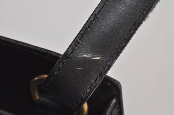 Authentic Louis Vuitton Epi Cluny Shoulder Bag Purse Black M52252 LV 6113J